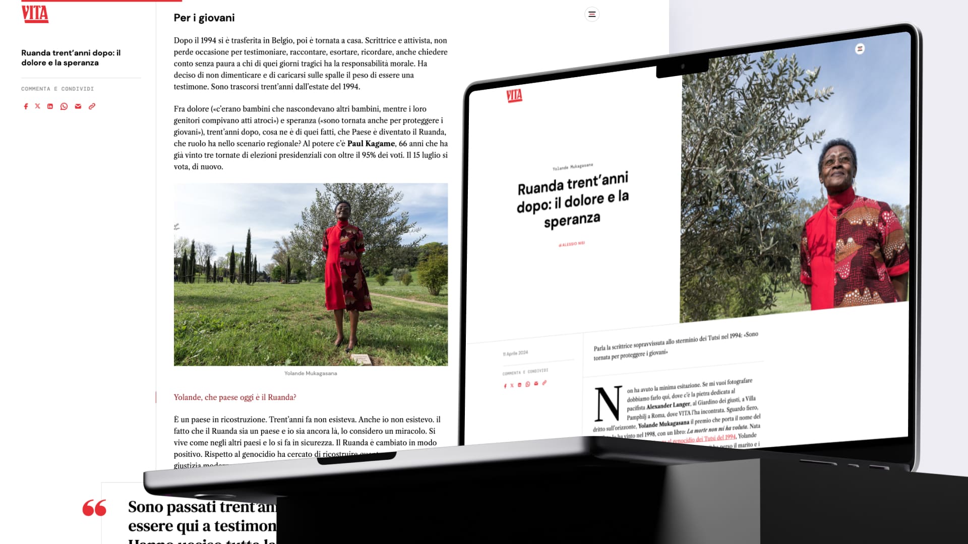 Articolo Vita.it cover UX/UI design